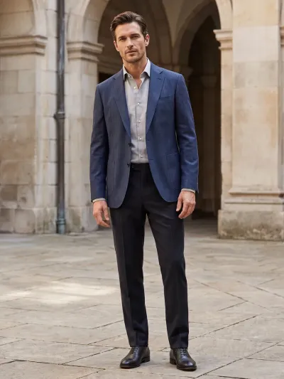 Blue Patch Pocket Blazer