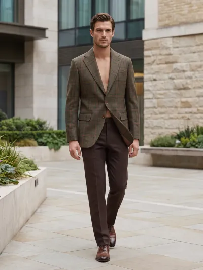 Olive Tweed Blazer