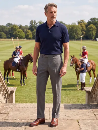Grey Wool Trousers